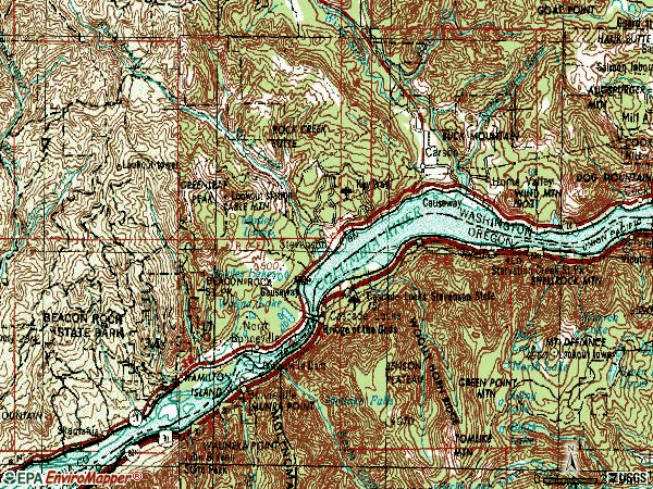 Zip code 98648 topographic map