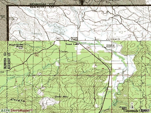 Zip code 98650 topographic map