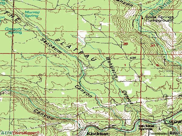 Zip code 98670 topographic map