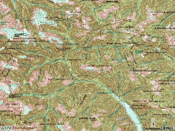 Zip code 98852 topographic map