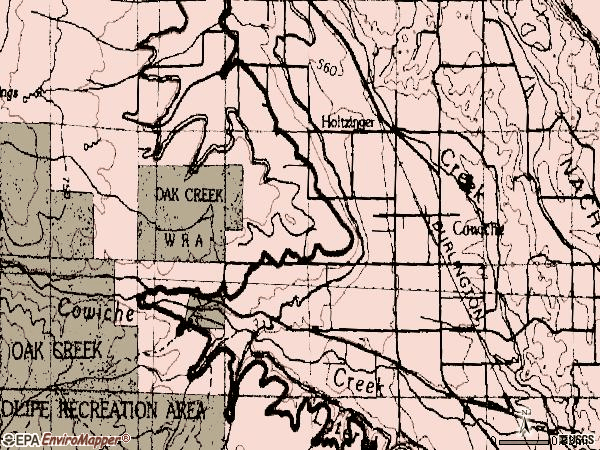 Zip code 98923 topographic map
