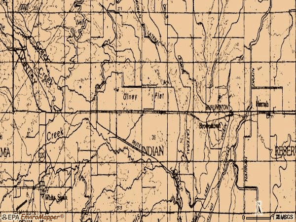 Zip code 98933 topographic map