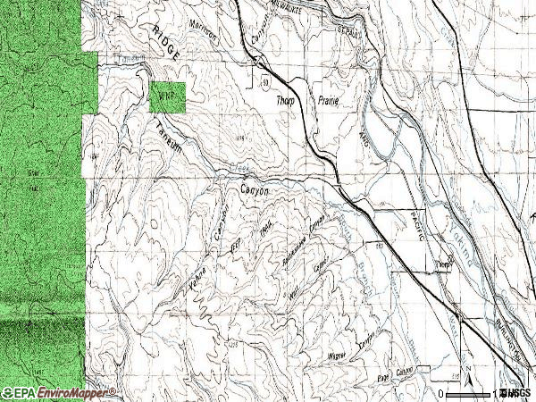 Zip code 98946 topographic map