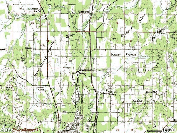 Zip code 99005 topographic map