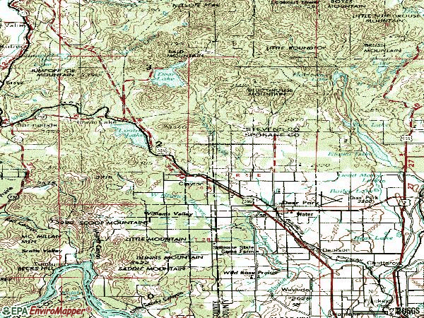 Zip code 99006 topographic map