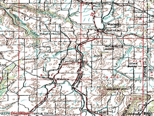 Zip code 99012 topographic map