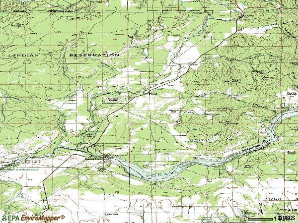Zip code 99013 topographic map