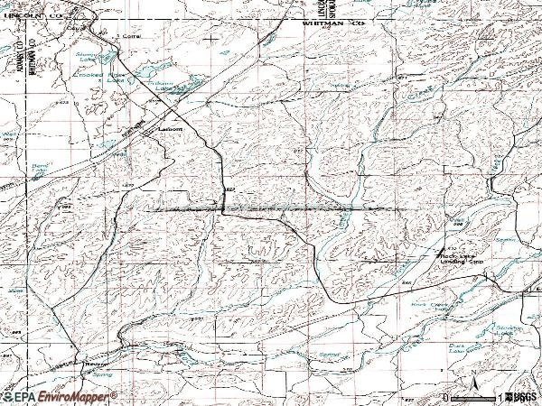 Zip code 99017 topographic map