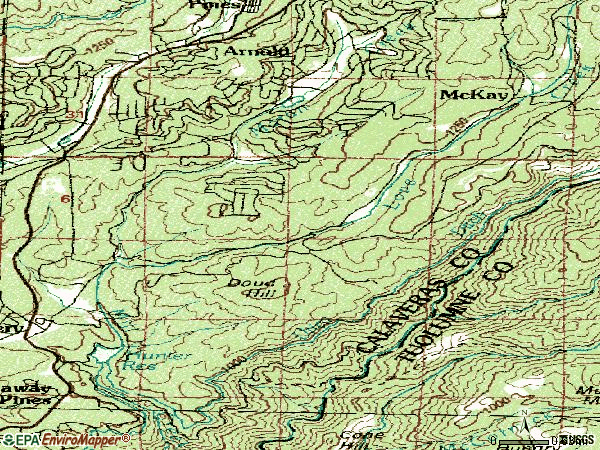 Zip code 95224 topographic map