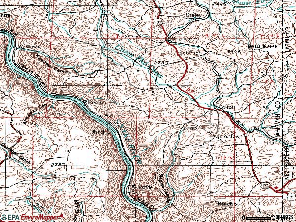 Zip code 99113 topographic map