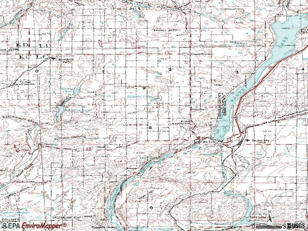 Zip code 99115 topographic map