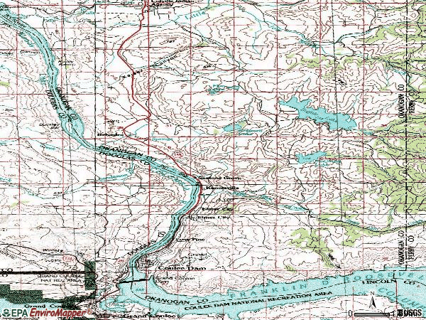 Zip code 99116 topographic map