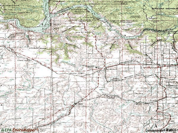 Zip code 99122 topographic map