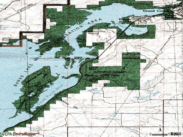 Zip code 99123 topographic map