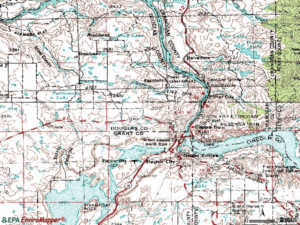 Zip code 99133 topographic map