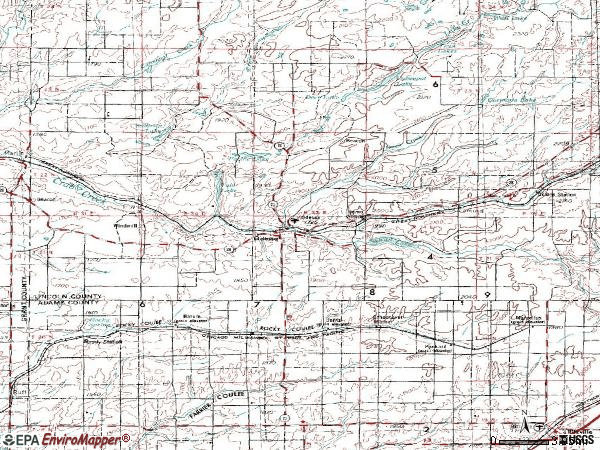 Zip code 99159 topographic map