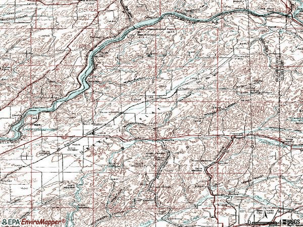 Zip code 99348 topographic map