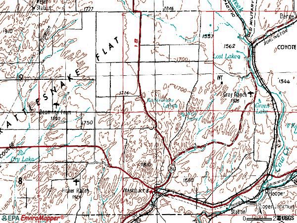 Zip code 99371 topographic map