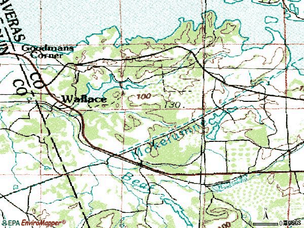 Zip code 95254 topographic map