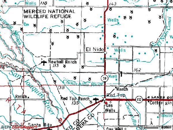 Zip code 95317 topographic map