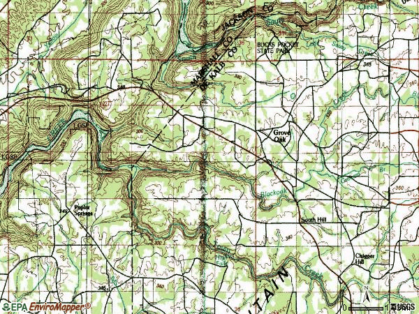 Zip code 35975 topographic map