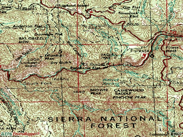 Zip code 95318 topographic map