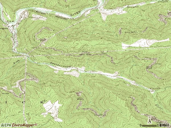 Zip code 26298 topographic map