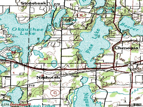 Zip code 53058 topographic map