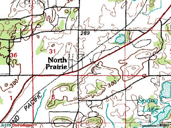 Zip code 53153 topographic map