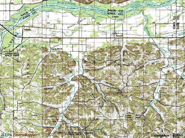 Zip code 53503 topographic map