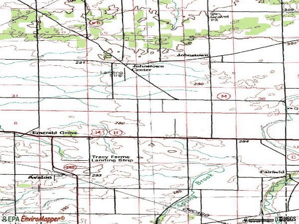 Zip code 53505 topographic map