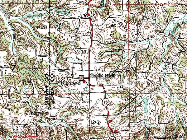 Zip code 53543 topographic map