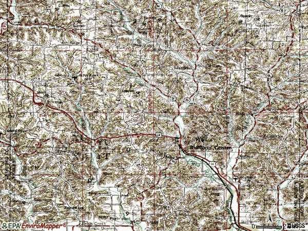 Zip code 53581 topographic map