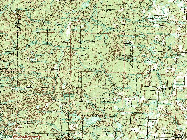 Zip code 54104 topographic map