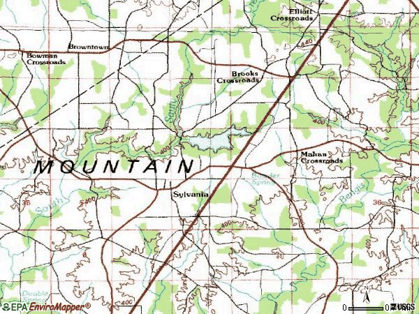 Zip code 35988 topographic map