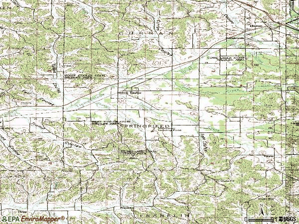 Zip code 54659 topographic map