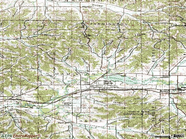 Zip code 54669 topographic map