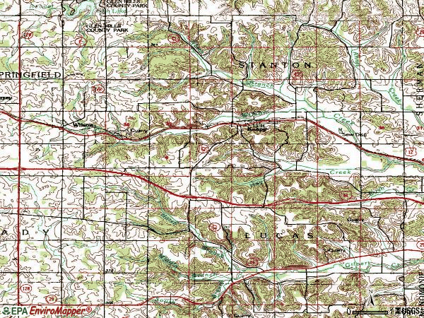 Zip code 54749 topographic map