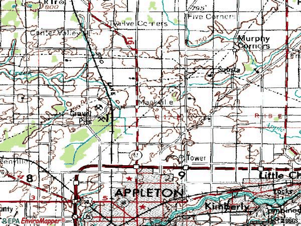 Map Of Wisconsin Zip Codes. Zip code 54913 topographic map