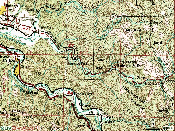 Zip code 95528 topographic map