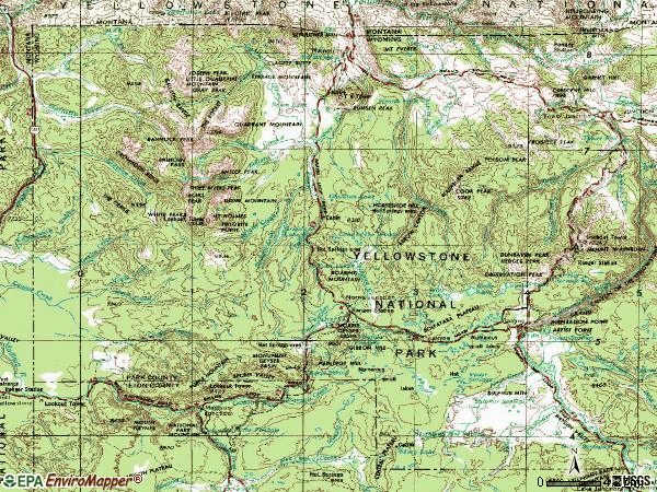 Zip code 82190 topographic map