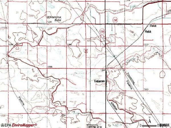 Zip code 82243 topographic map