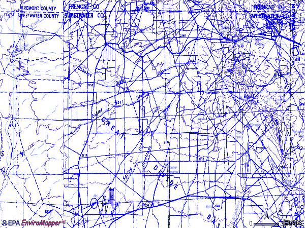 Zip code 82322 topographic map
