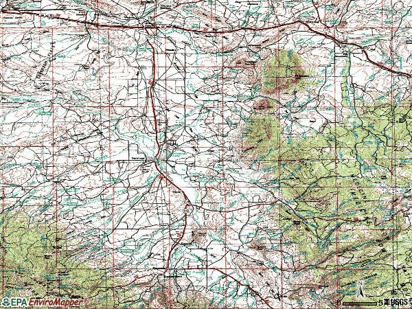 Zip code 82331 topographic map