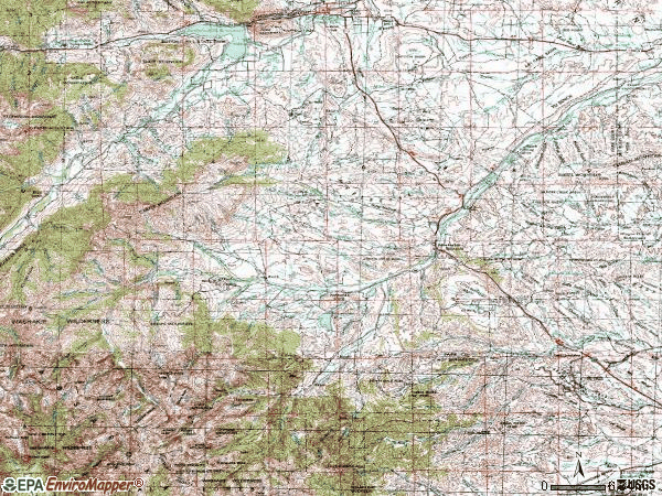 Zip code 82433 topographic map