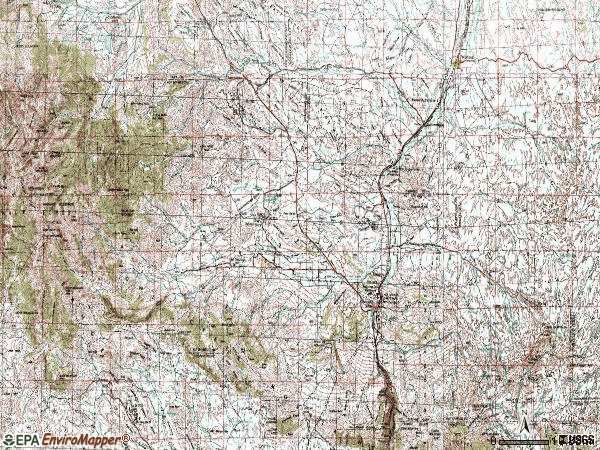 Zip code 82443 topographic map