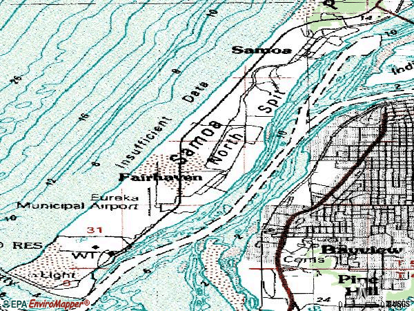 Zip code 95564 topographic map