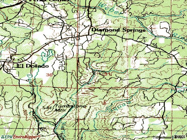 Zip code 95619 topographic map