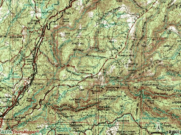 Zip code 95631 topographic map