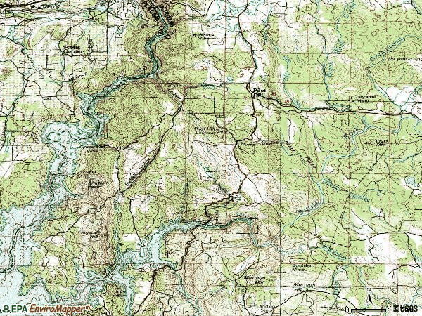 Zip code 95664 topographic map